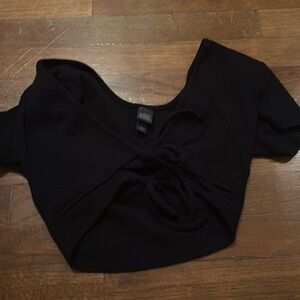 Wild fable, black top with ties